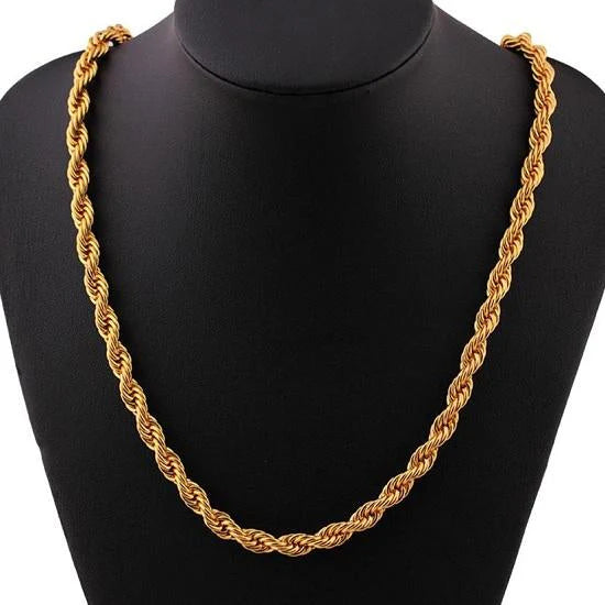 Premium Stainless Steel Rope Chain – Men & Women